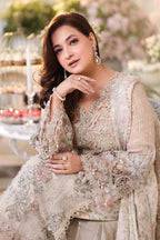 MARIA B CHIFFON MPC-26-107-Ivory Beige