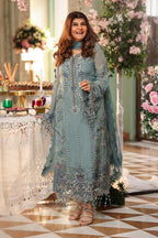MARIA B CHIFFON MPC-26-106-Slate Blue