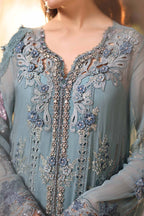 MARIA B CHIFFON MPC-26-106-Slate Blue